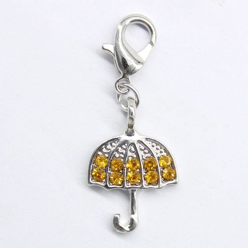 2016 fashion classic popular small umbrella with lobster clasp pendant