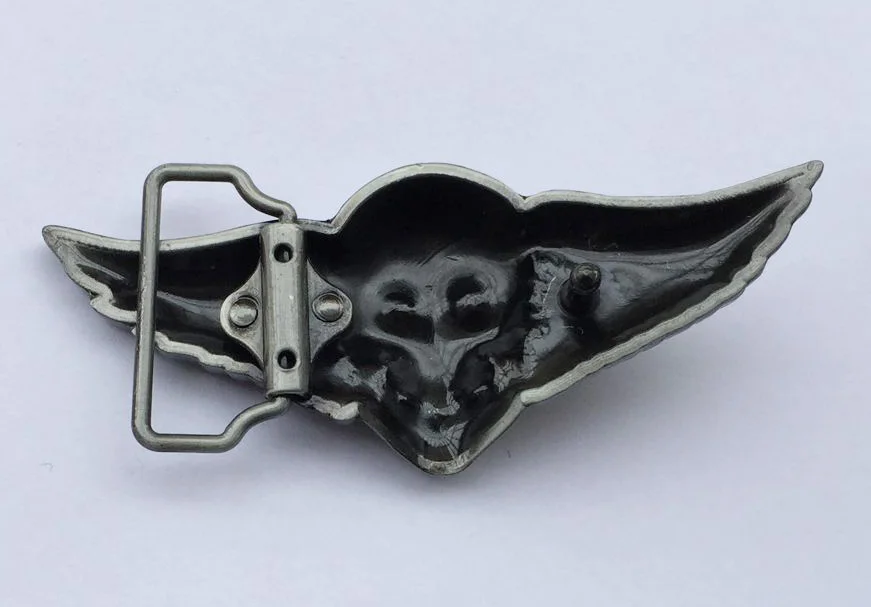 Angels Skull Biker Belt Buckle