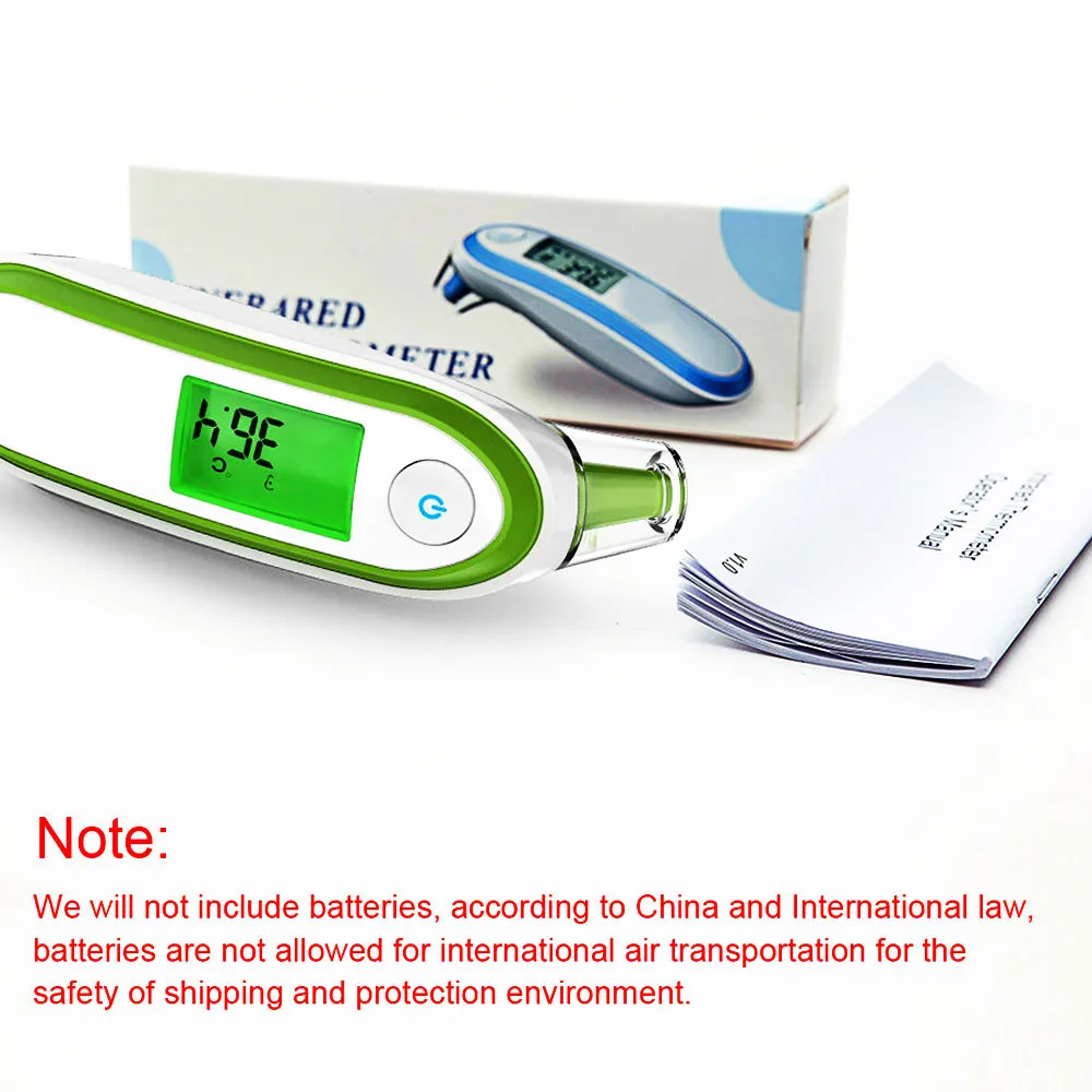 Household Infrared Digital Ear Forehead Laser Body Thermometer LCD Baby Adult Portable Fever Temperature Ear Termometro Portable