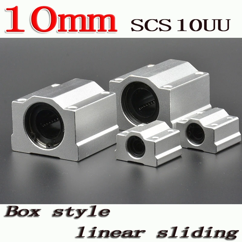 

1pcs/lot SC10UU SCS10UU Linear Motion Ball Bearings Slide Block Bushing For 10mm Linear Shaft Guide Rail CNC Parts