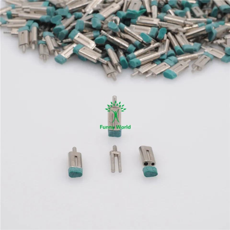 1000pcs Double Twin Master Pins with Sleeves Dental Lab use with Pindex Machine Instrument