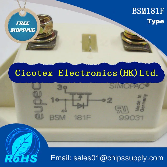 

BSM181F MOD BSM181 F SIMOPAC IGBT Module Power module Single switch FREDFET N channel Enhancement mode BSM 181F BS M181F 181