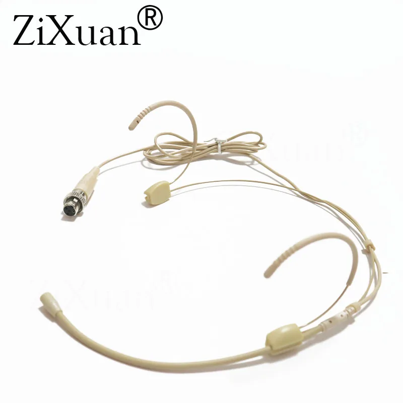 100pcs Brand New Omni-directivity Radio Headset Microphone for For MiPro Wireless Belpack Transmitter - 4pin Mini Lock