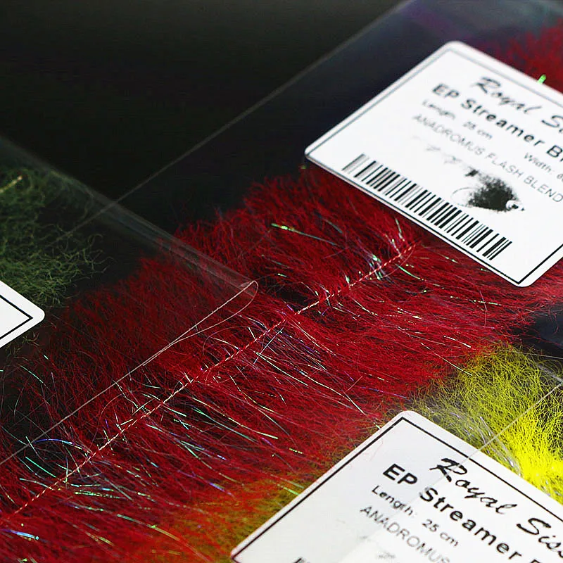 Royal Sissi 3brushes/set soft EP Streamer Brushes 8 optional colors classic streamer fly tying material baitfish flash brushes