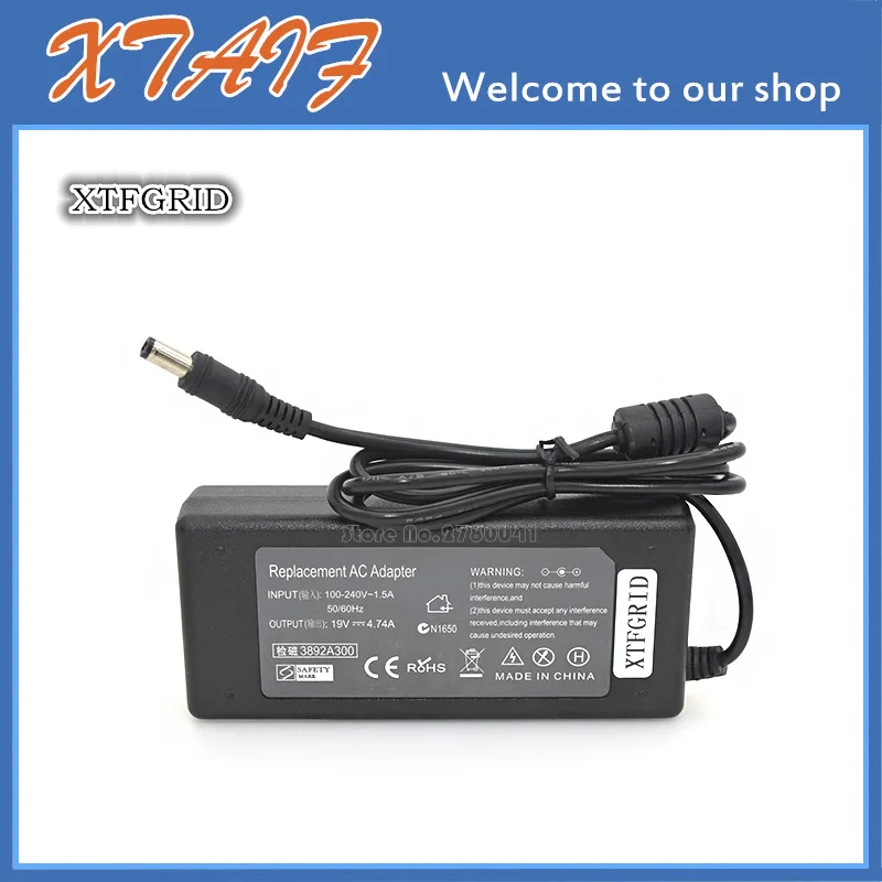 NEW 19V 4.74A 90W AC/ DC Adapter Charger for ASUS X32 42 A42 45 55 K42 UL80 TX42 F82 X80 F5 A8Jr Sc Sr A43E A8 K42 52 X42 Z99 F8