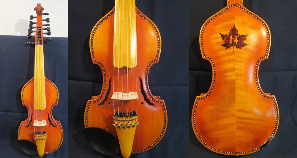 

Baroque style SONG Brand master 6*6 strings 14" Viola d'Amore ,rich tone #12373