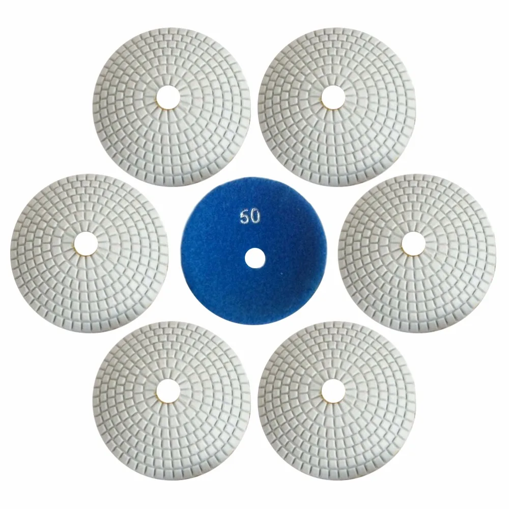 4 Inch Wet Bowl Shaped Diamond Polishing Pads Convex Sink For Granite Marble Concrete Polishing Tools