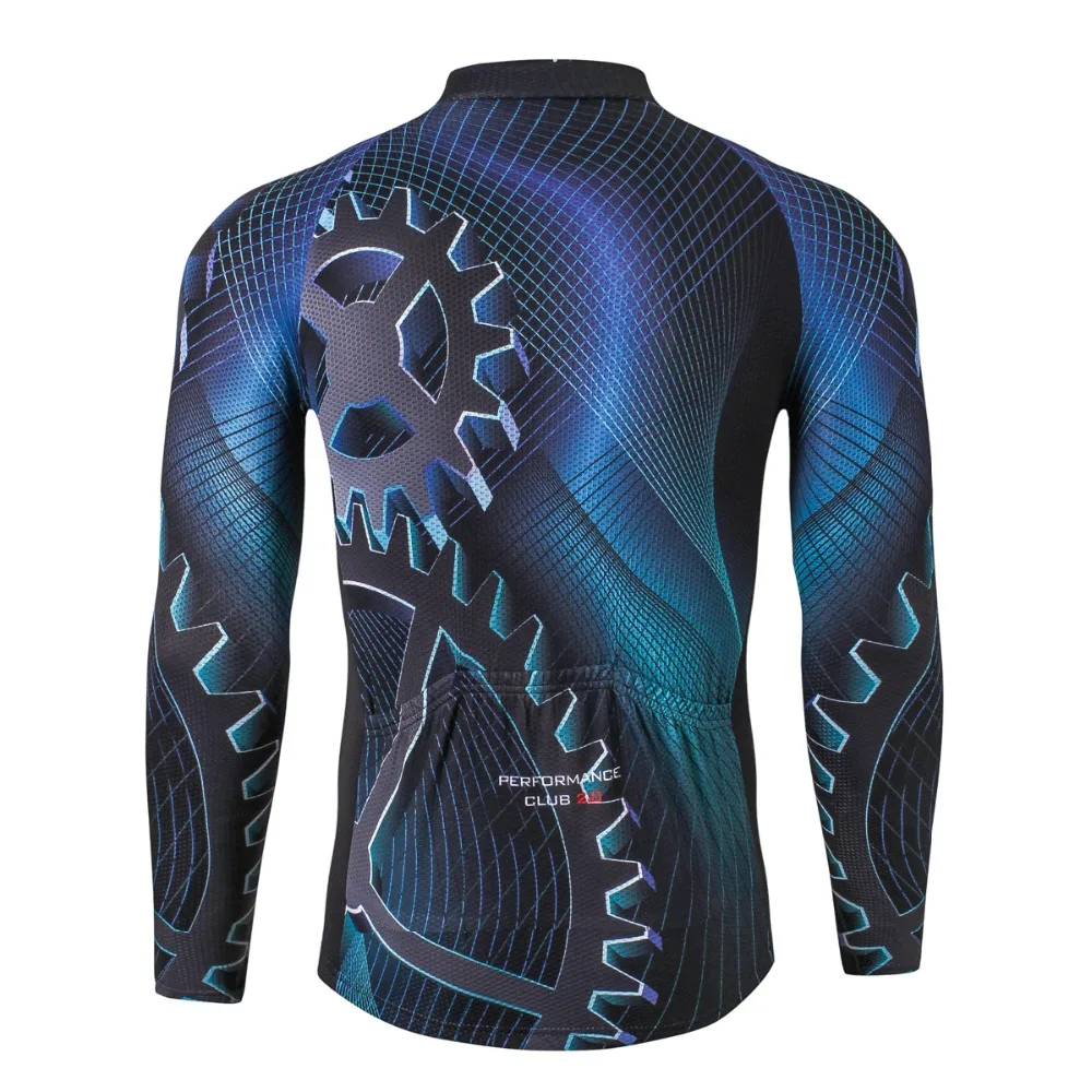 TELEYI Pro Team Gear Cycling Long Sleeve Uniforms Ropa Ciclismo Jersey MTB Bike Shirts Cycling Wear Clothes