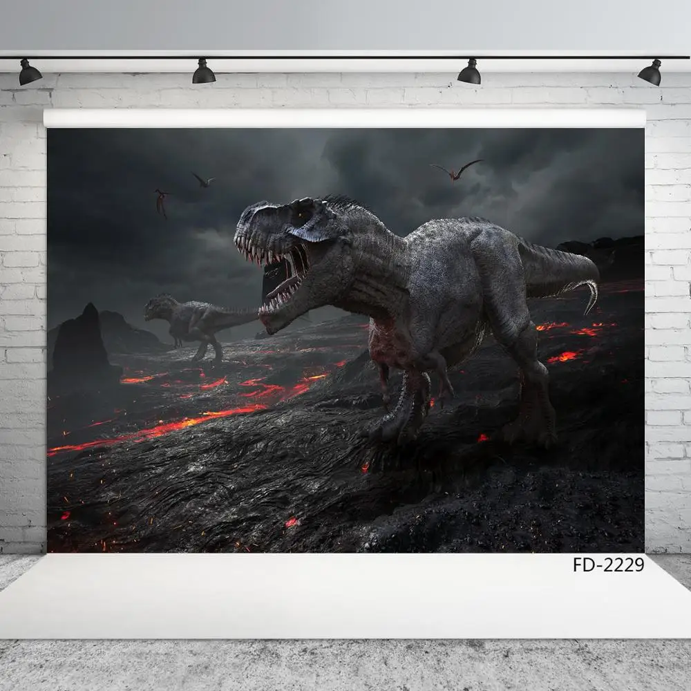 Dinosaurus Kain Vinil 3D Menyesuaikan untuk Foto Studio Pemotretan Fotografi Latar Belakang untuk Bayi Anak Photo Studio Photobooth