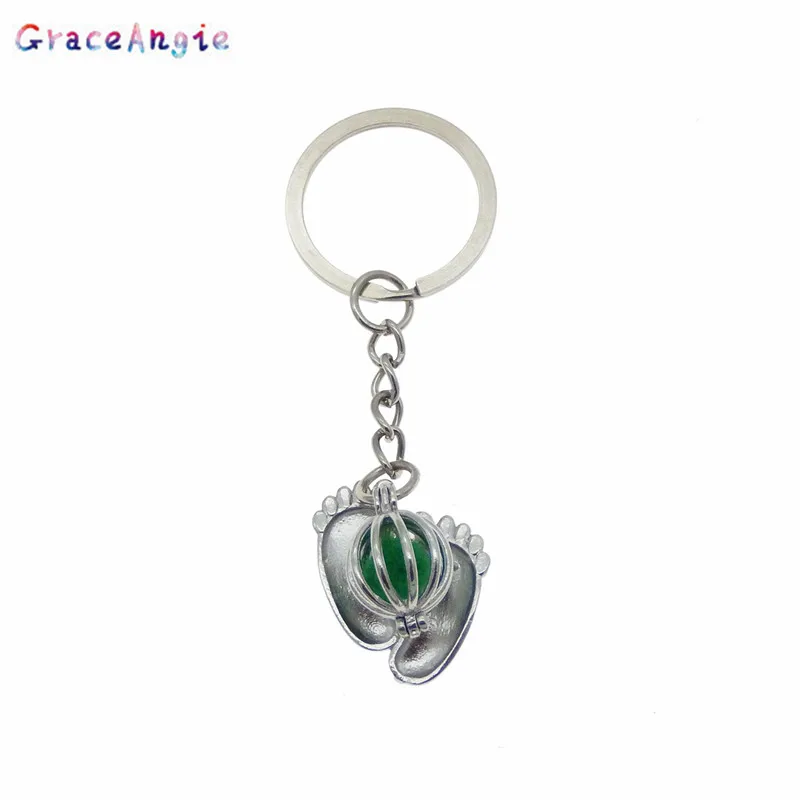 GraceAngie White K Zinc Alloy Keychain Creative Animal Series Squirrel and Acorn Cute Mini Styling Keyring