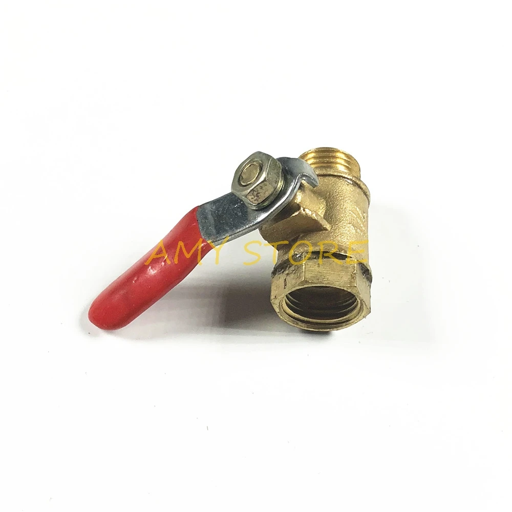 1/4 "BSPT หญิง X 1/4" BSPT ชายเกลียว 2 Way วาล์วบอลวาล์วทองเหลืองสำหรับน้ำมันน้ำ
