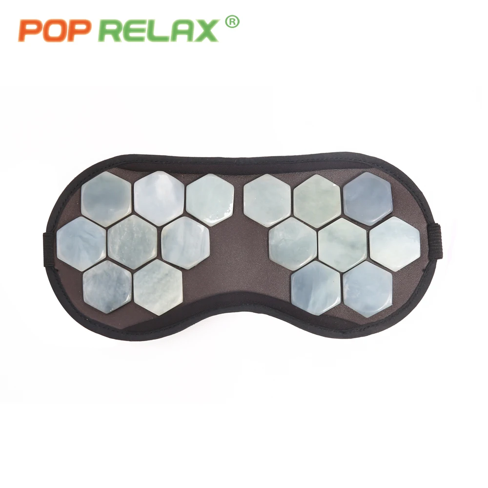 POP RELAX 2PCS health eye care mask real jade Korea tourmaline germanium physical therapy sleeping stone facial mask patch