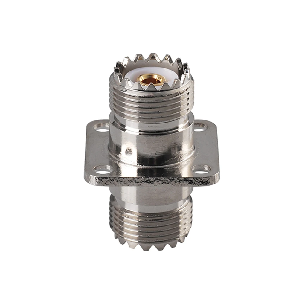 Eightwood 5 قطعة UHF راديو السيارة هوائي CB راديو محول جوي UHF أنثى إلى UHF جاك 4 حفرة لوحة جبل SO-239 SO239 موصل #2