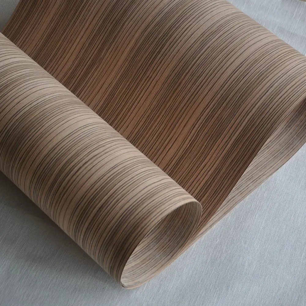 Zebrano Entwickelt Furnier mit Fleece Backer