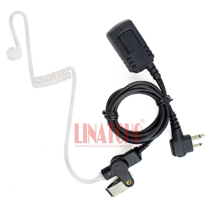 good quality transparent IP54 waterproof PTT GP68 GP88 GP88S GP300 walkie talkie air tube 2 pins earphone