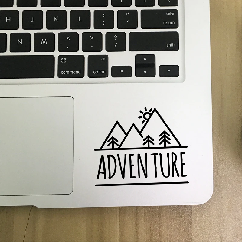 Adventure Quote Laptop Decals Decoration Mobile Phone Sticker , Mountain Camping Vinyl Sticker Outdoorsy Car Window Decor