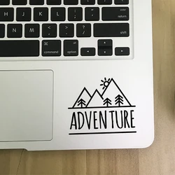 Adventure Quote Laptop Decals Decoration Mobile Phone Sticker , Mountain Camping Vinyl Sticker Outdoorsy Car Window Decor