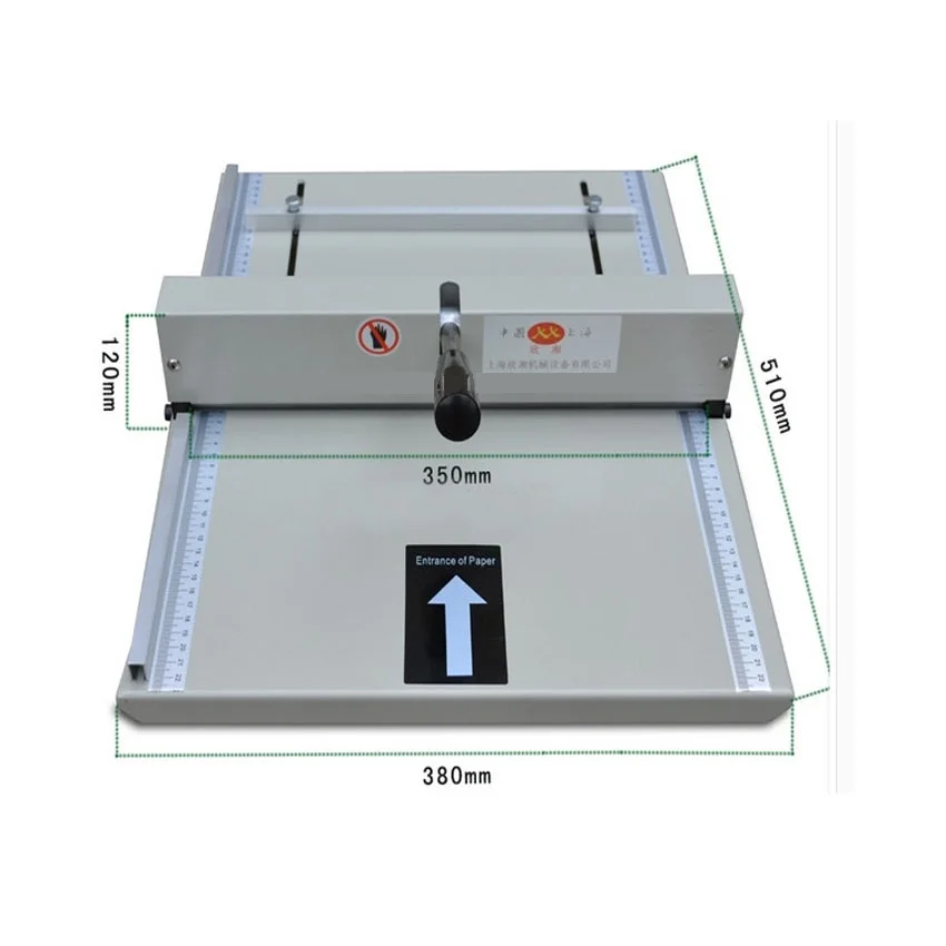 Brand new Manual paper creaser creasing machine 350mm,A3 A4 Card covers, High gloss covers