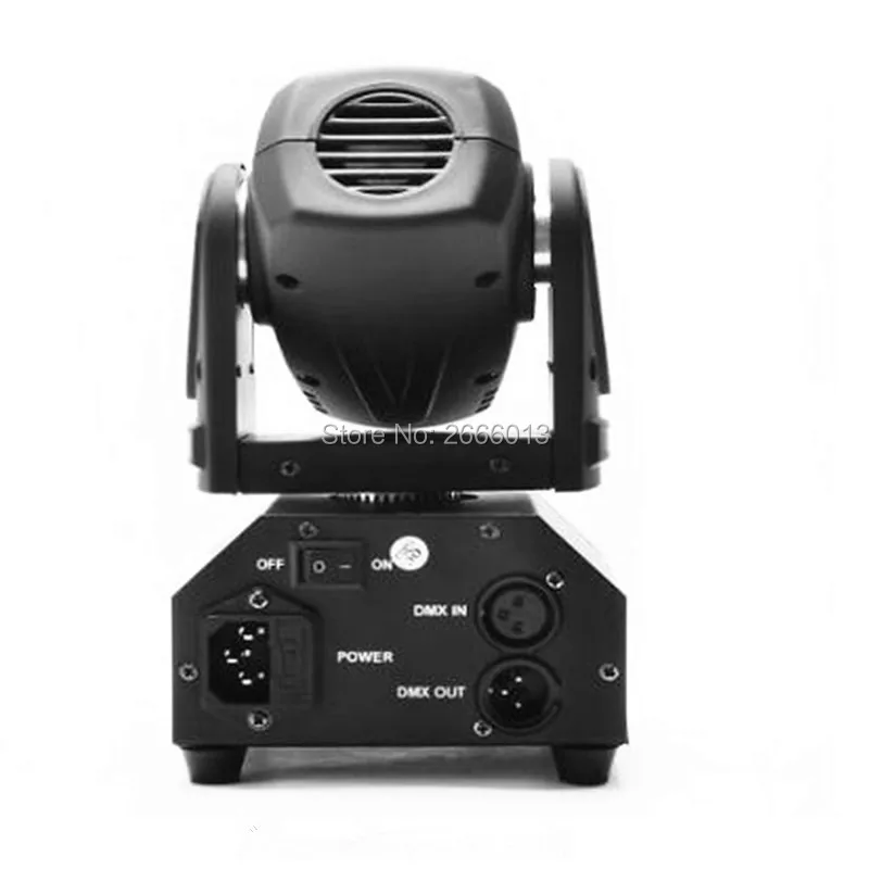 10W LED Moving Head Light RGBW Stage Light Mini Moving Beams Rotating Moving Head DMX Sound Activated Master-Slave Auto Running
