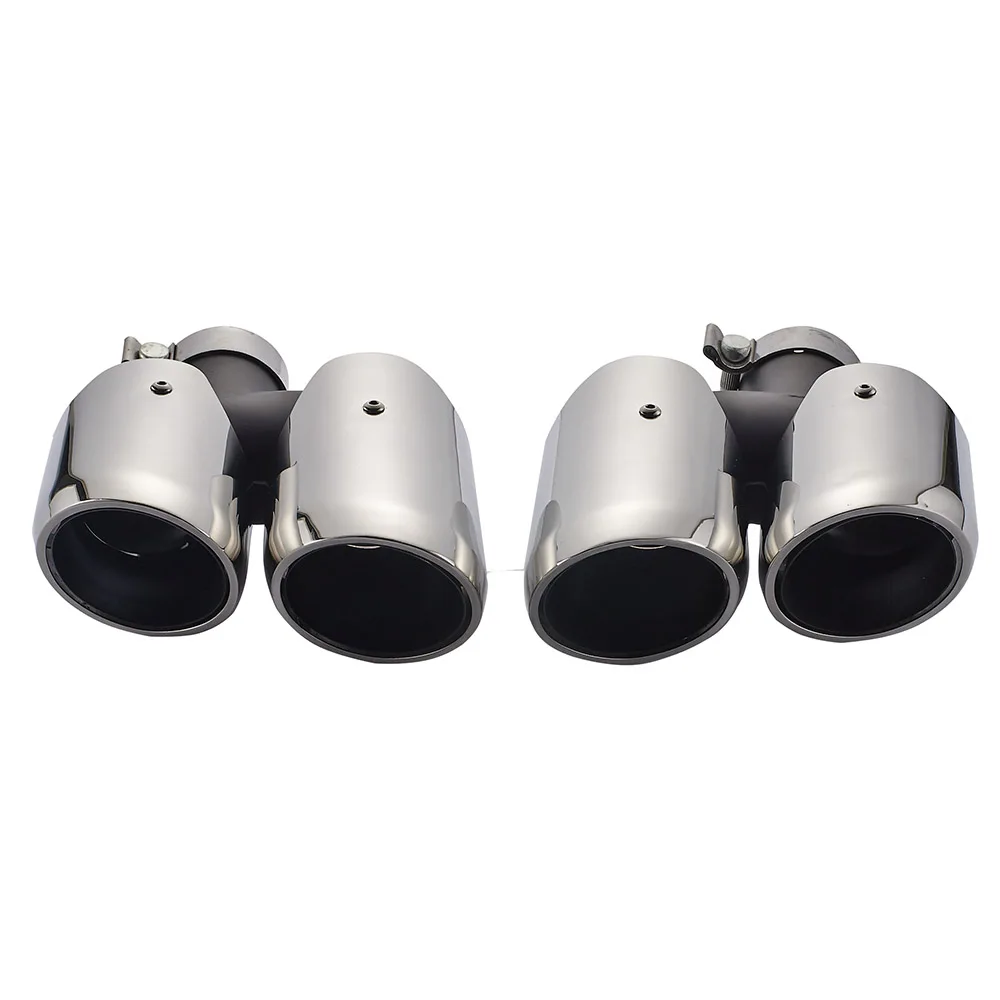 Racing Car Exhaust Pipe Muffler tail Tips Stainless Steel tail throat Pipe For Porsche 2014 Macan Exhaust tail Pipe TT100949