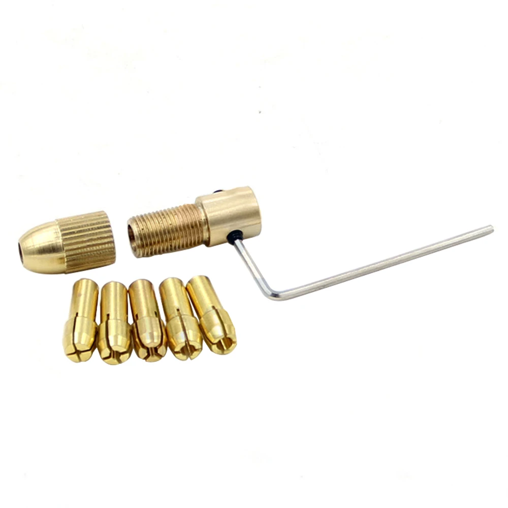 Drill Chucks Bits Brass Collet Mini Drill Chuck 1.0-3.0mm Fit for Micro Electronic Twist Chuck adapter Power Tool Accessory new