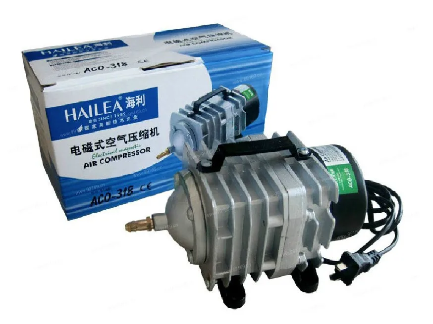 

New 70L/min 25W-45W Hailea ACO-318 Electromagnetic Air Compressor Aquarium Air Pump Fish Tank Pond Hydroponic Oxygen Air Pump