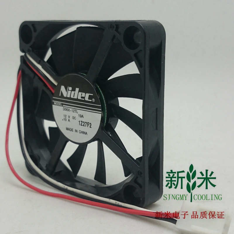 NEW NIDEC 6010 12V double ball bearing 3lines silence Ultra-thin ATX D06X-12TL cooling fan