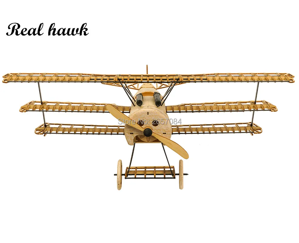 DIY Craft, Wood Building Kit,Building Toys, Christmas Gift Present,1:18 Fokker DRI Static Models X11