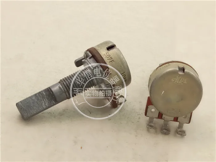 Original new 100% 16 type single volume potentiometer B10K hole foot thread contains long thread 25MMF (SWITCH)