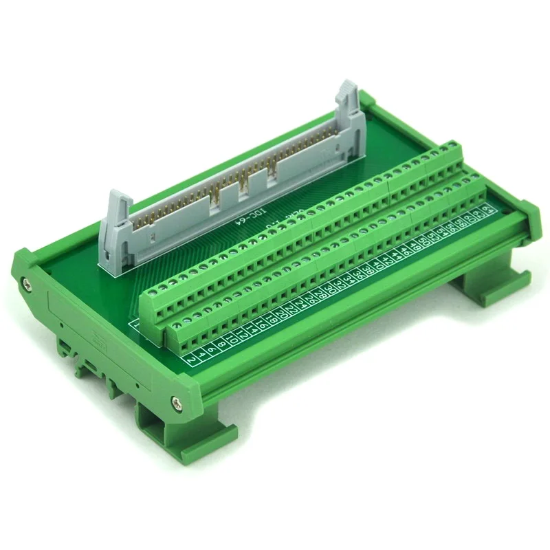 

IDC-64 DIN Rail Mounted Interface Module, Breakout Board, Terminal Block.