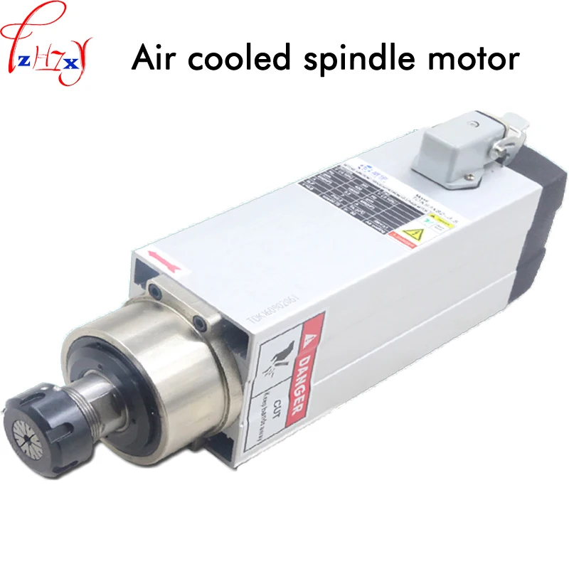 Air cooled high speed motor spindle ER25 3.5kw square air cooled spindle motor engraving machine accessories 220/380V 1PC