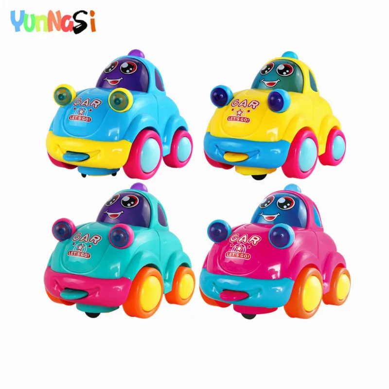 

YunNasi 8pieces Alloy Car Baby Toys LED Light Car Model Music Vehicle Universal Wheel Electronic Toy For Boys Kids Toys Gifts