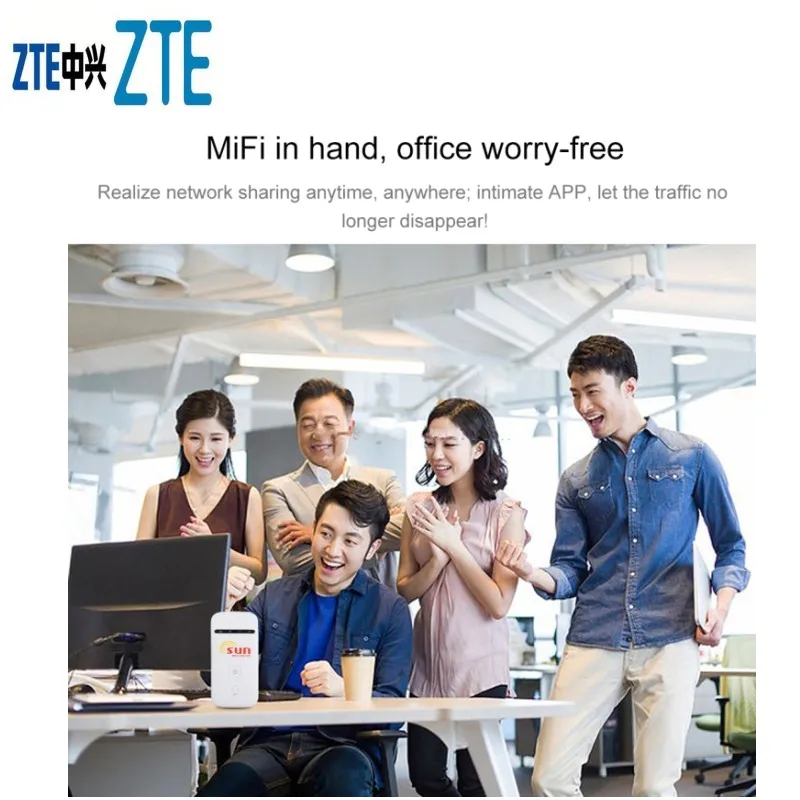 Original Unlocked ZTE MF65 MF65M HSPA+ 21.6Mbps 3G 2100MHz Wireless Router Pocket WiFi Mobile Broadband PK MF60 MF61 MF62