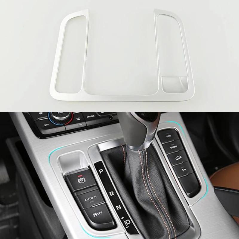 For Geely Atlas 2016 2017 2018 ABS Plastic Chrome Accessories Car Gear Shift Knob Frame Panel Cover Trim Car Styling