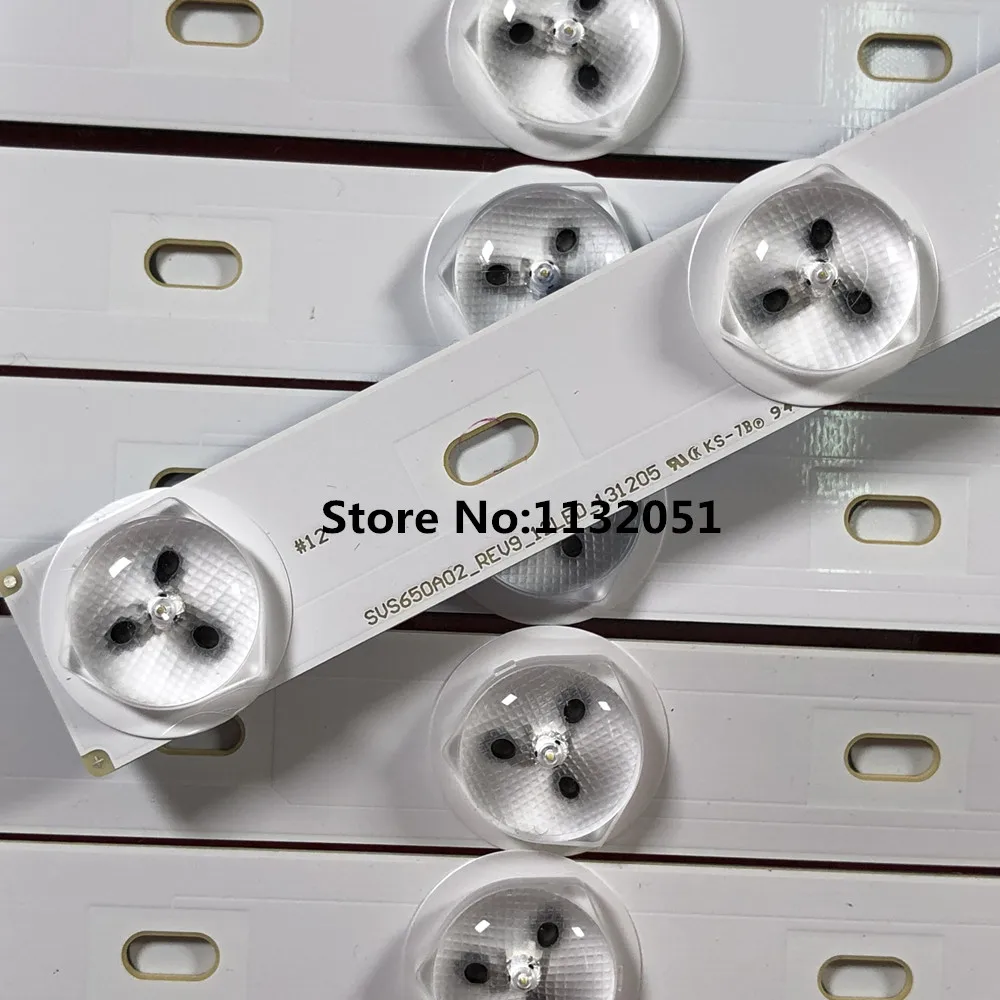 12 Buah Strip Lampu Latar LED untuk 65PUS9809/12 LTA650FJ01-G01 G02 Pian