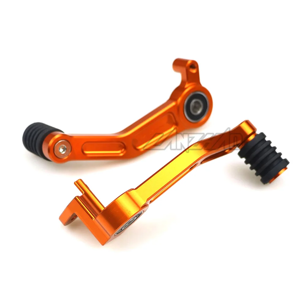 Orange Motorcycle Foot Brake Lever & Gear Shifting Lever Pair CNC Aluminum Pedal for KTM 390 Duke 2013 2014 2015 2016 125 200