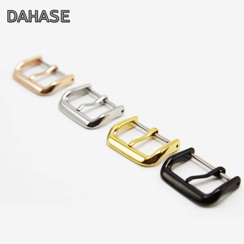 10mm 12mm 14mm 16mm 18mm 20mm 22mm Replacement Watch Band Buckle Polishing Stainless Steel Watch Clasp for Strap Repair Parts