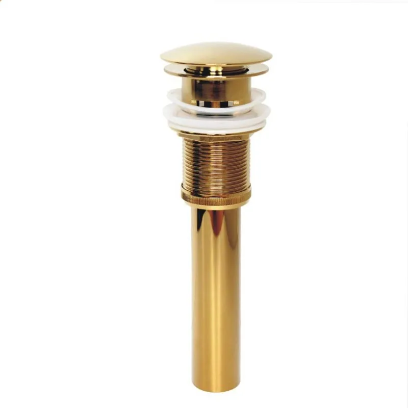 

GOLD Bathroom Faucet Vessel Vanity Sink Pop Up Drain Stopper with Overflow