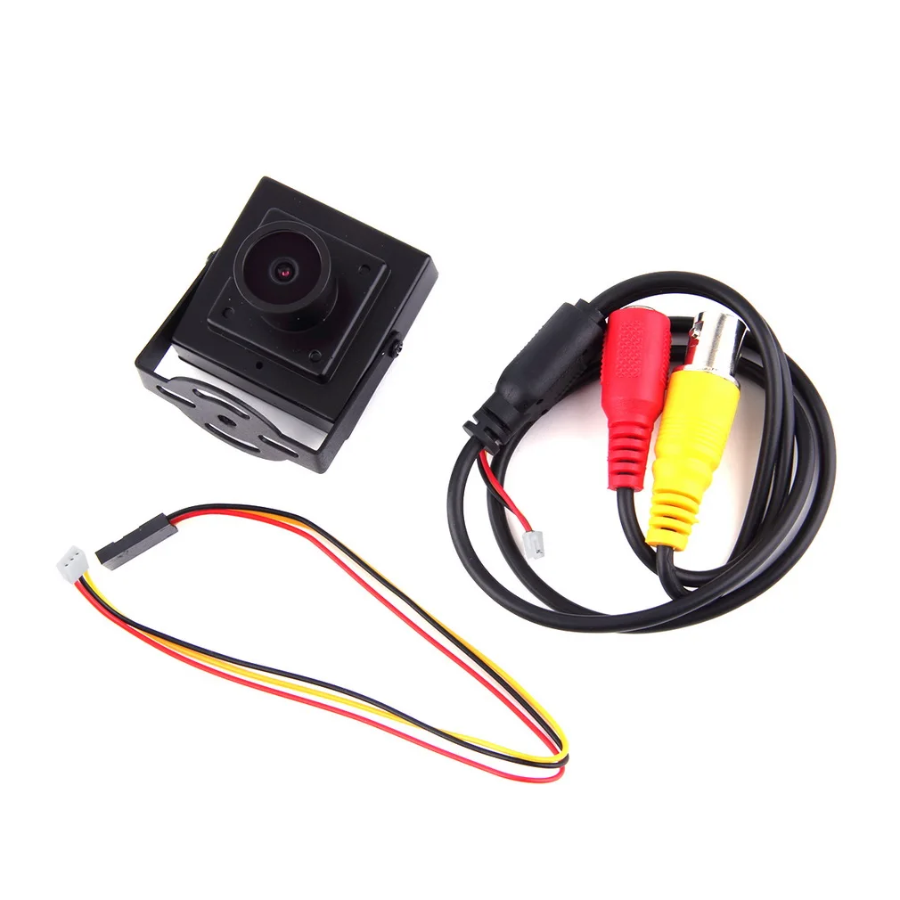 Wholesale 1pcs Mini HD 700TVL 2.1mm Wide Angle Lens CCTV Security FPV Camera PAL NTSC Dropship