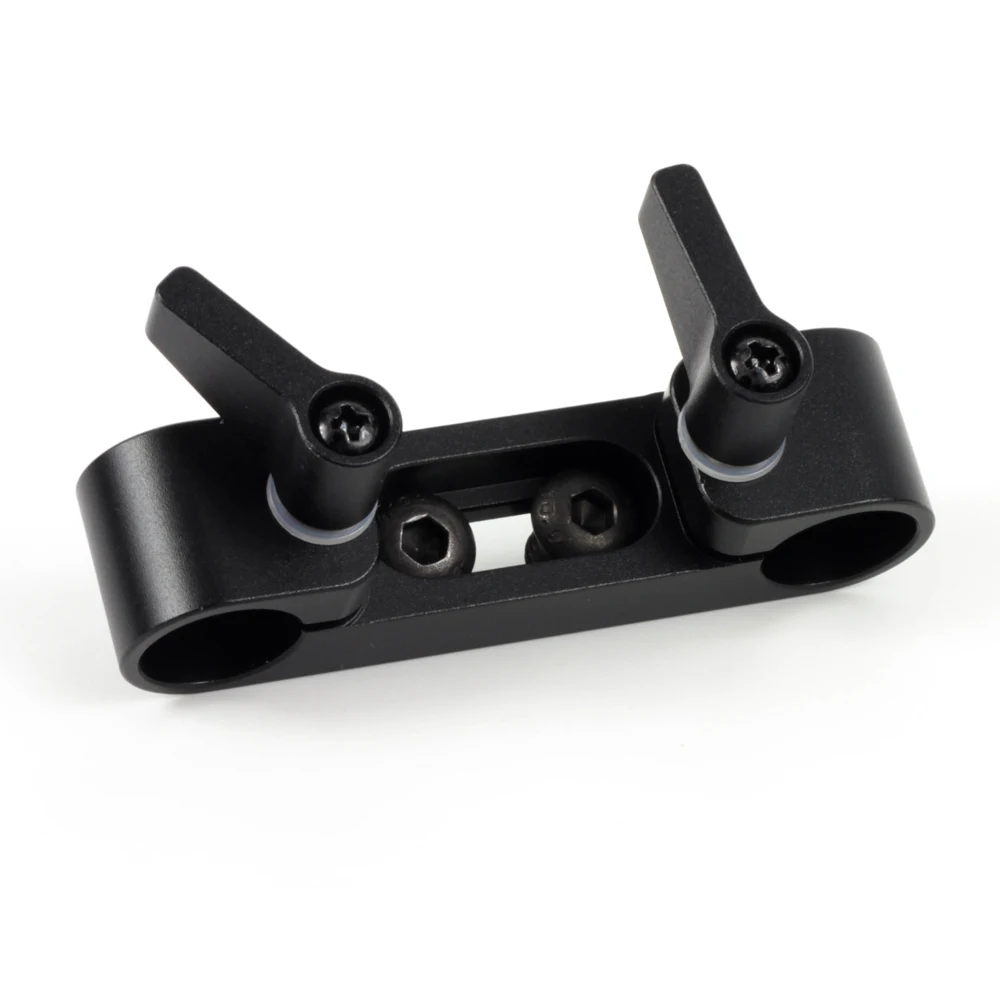 Short Notch Attaching Mount 15mm Rod Clamp Rail Block fr 15mm Rod Support System LWS Camera Rig Armor Cage Studio Production