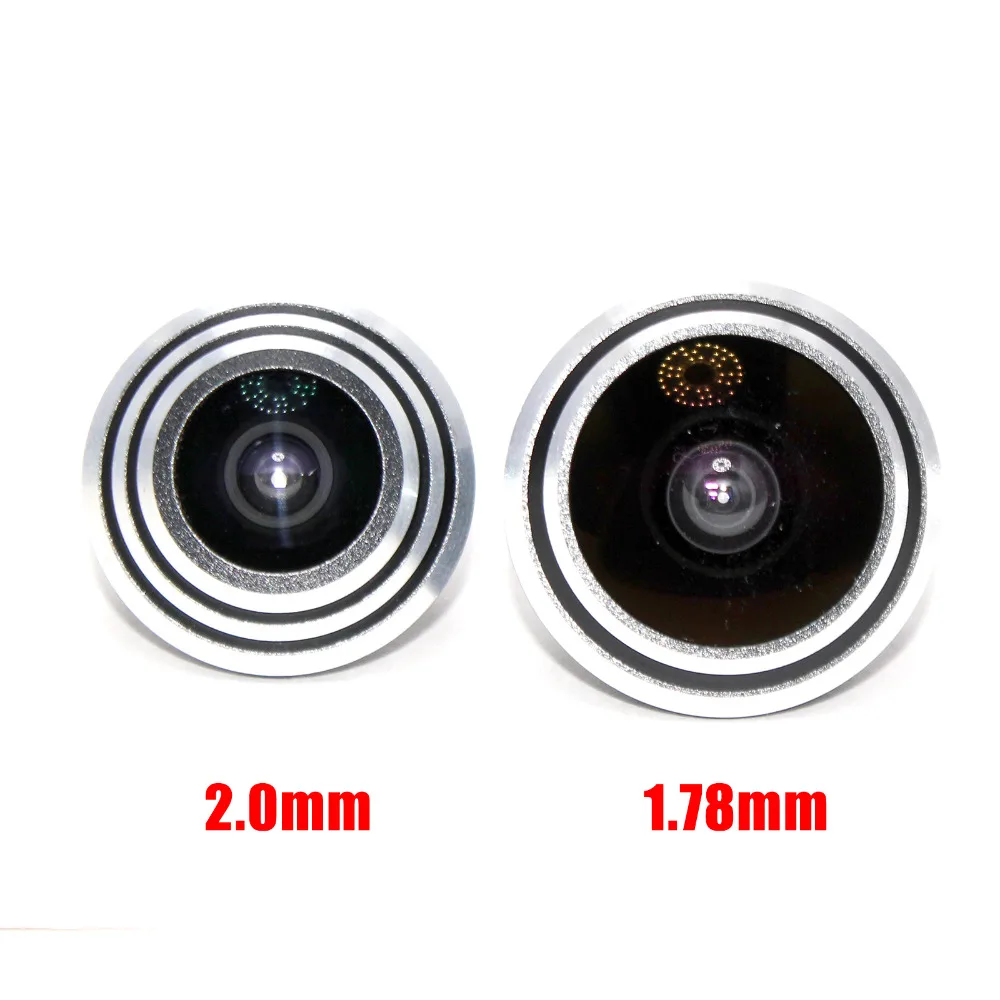 Lente grande angular de metal 1.78mm e 2.0mm, lente olho de peixe 150 graus de proteção de entrada para câmera cctv, frete grátis