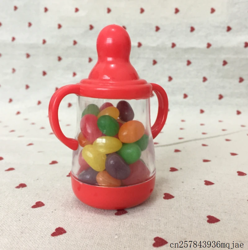 

100pcs Feeding Bottle Candy Box Plastic Chocolate Boxes for Wedding Party Favors Birthday Baby Shower Gifts 3 Colors