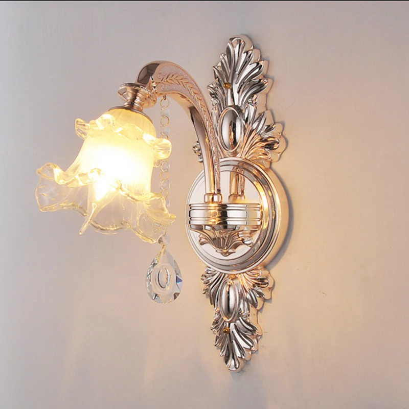 

Nordic Crystal Wall Sconce Lamp LED Wall Light Bedroom Living Room Bedside Lamp Hotel Sconce LED Mirror Light Bathroom Lamps