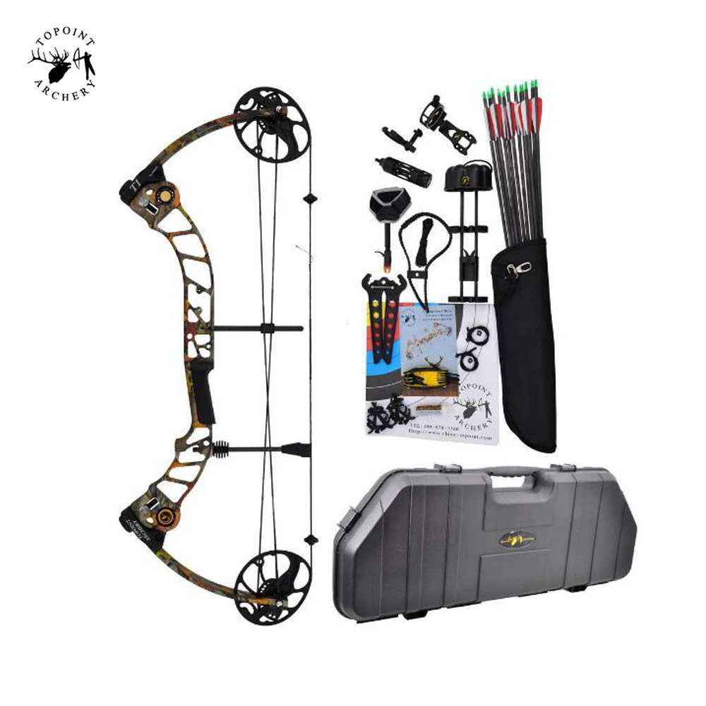 T1 Compound Bow 17-70 Lbs Draw Weight 19-30 Inches Draw Length 320fps IBO Archery Equipment for Shooting