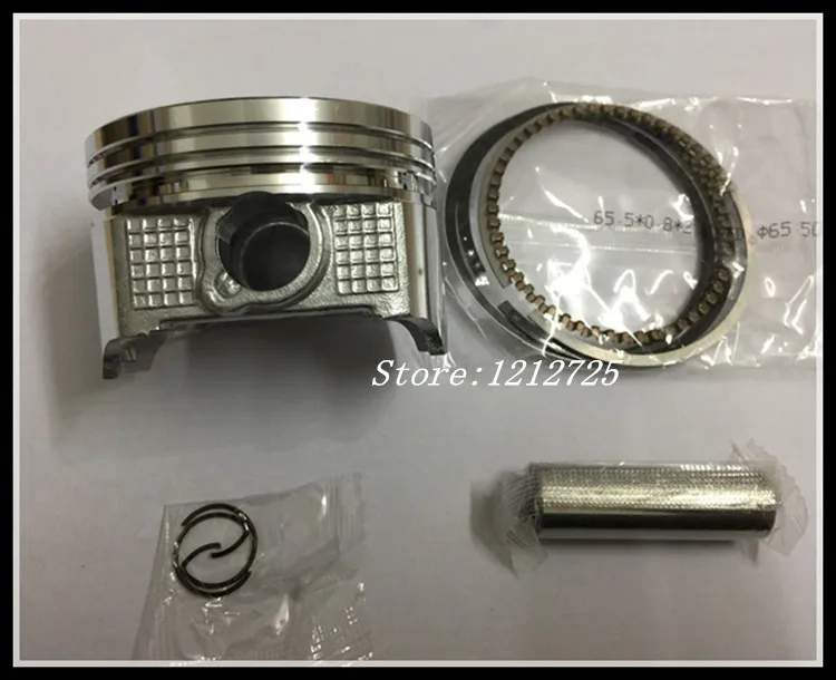 Motorcycle piston and ring CB 200cc CB250CC Lifan 200cc piston ring sleeve plug for piston pin piston diameter of 65.5mm to 15mm