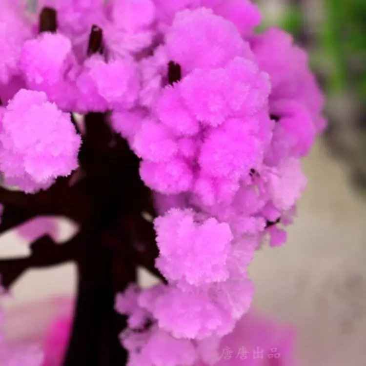 Árbol mágico de flores de cerezo para niños, juguete educativo de flores de cerezo de escritorio, de papel Artificial, 9Hx8Wcm, 20 piezas, 2019