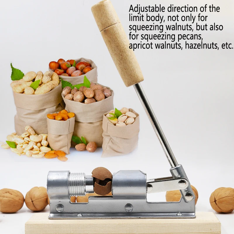 Walnut clip tool Mechanical whole grain peeling walnut clip hand tool Open walnut tool Food breaker 1pc