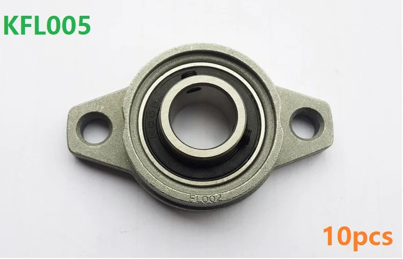 10pcs/lot KFL005 FL005 25mm zinc alloy units pillow block bearings 25 mm flange block bearing  CNC parts