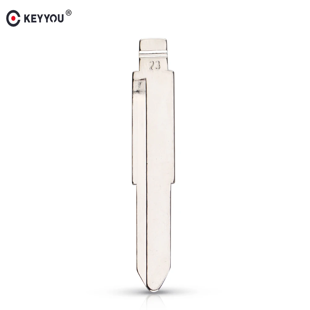 

KEYYOU 10Pcs NO.23 Car key blade for Mitsubishi Delica Southeast Suzuki Otto flip folding remote key blade 23#