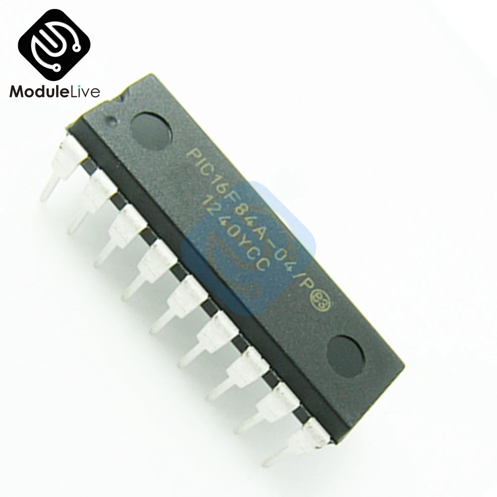 Микрочип DIP-18 IC PIC16F84A, 1 шт.